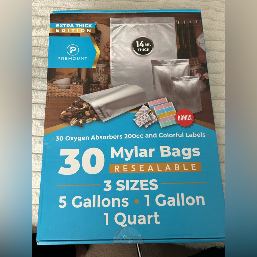 NIB Mylar Bags - 30 Pack